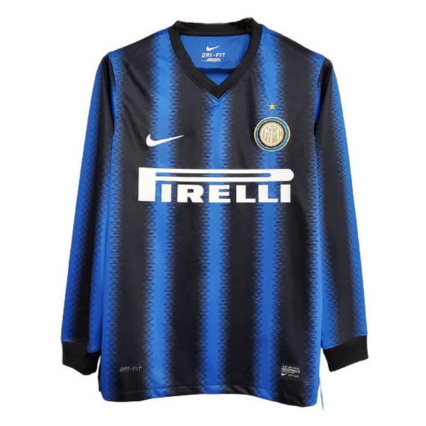 Camiseta Inter Milan Primera Equipo ML Retro 2010 2011 Azul